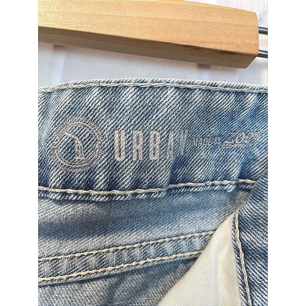 Cargo Jeans 8 High Rise Wide Leg Y2K Light Wash Grunge Baggy Urban Made by Zoe - Picture 6 of 8